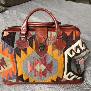 Vintage Turkish Carpet Duffle